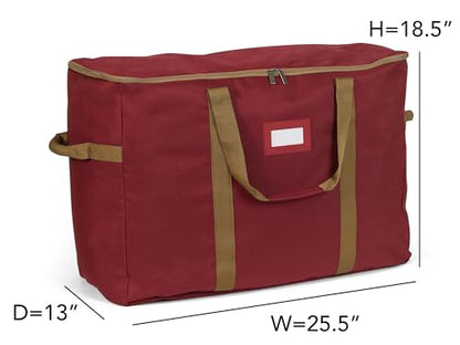 Covermates Treasurekeeper Storage Bag, Red - color: Red Heavy Duty Polyester, size: 25.5W x 13D x 18.5H - Without Wheels