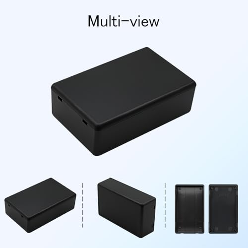Project Box 8 Pieces Electrical Box Small Junction Box ABS Plastic Enclosure Power Electronic Case Black 3.15" x 1.97" x 1.02"(80 x 50x 26mm) - color: Black, size: 3.15" x 1.97" x 1.02"