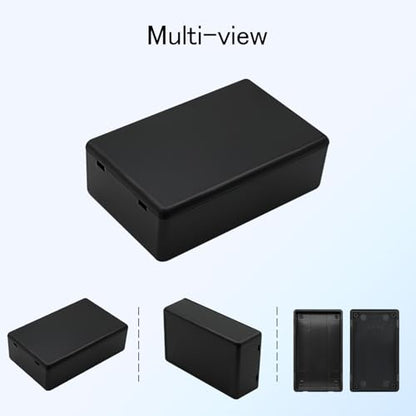 Project Box 8 Pieces Electrical Box Small Junction Box ABS Plastic Enclosure Power Electronic Case Black 3.15" x 1.97" x 1.02"(80 x 50x 26mm) - color: Black, size: 3.15" x 1.97" x 1.02"