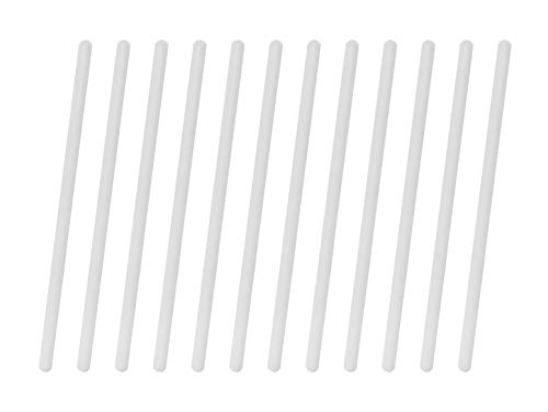 EISCO 12PK Polypropylene Stirring Rods, 5.9" - Rounded Ends, 6mm Diameter - Excellent for Laboratory or Home Use - Chemical & Heat Resistant Plastic