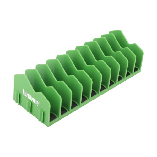 HURRICANE Plier Organizer Rack, 10-Slot Pliers Rack with Non-Slip Rubber Base, Tool Organizer, Tool Drawer Toolbox Storage, Green, Extendable Design, Fit 3” H, 1 Pack - color: green