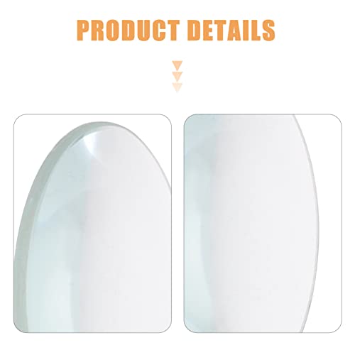 ULTECHNOVO Double Convex Lens 5 pcs 50mm 100mm Glass for Experiments