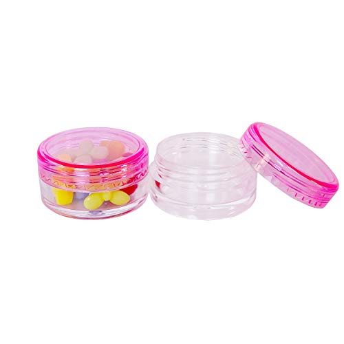 20pack 3g Empty Sample Jars, 3ml Small Travel Cosmetic Container - color: 20x 3ml Multi-color