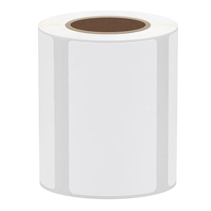 Hybsk 50x30mm Portable Printer Label Paper Multi-Purpose Tear Resistant Direct Thermal Labels Self-Adhesive Stickers Compatible with P50 Label Maker (50x30mm,White Lable,2 Rolls) - color: White, size: 2 Rolls
