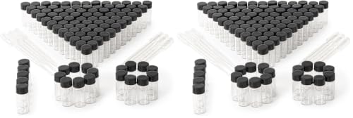 5ml Clear Small Glass Vials 100pcs with Screw Caps(100pcs) (Pack of 2) - color: Clear, size: 5ml 100pcs (Pack of 2)