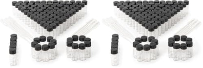 5ml Clear Small Glass Vials 100pcs with Screw Caps(100pcs) (Pack of 2) - color: Clear, size: 5ml 100pcs (Pack of 2)
