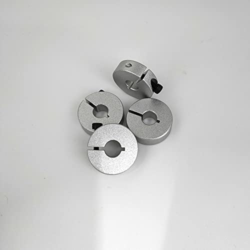 Shaft Collar Open Aluminum Alloy Lock Axle Collar Clamp Set Screw for 8mm Linear Rod Shaft Guide(8 * 25 * 8mm)10PCS - style: Open(8*25*8mm)