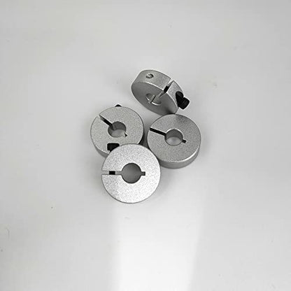 Shaft Collar Open Aluminum Alloy Lock Axle Collar Clamp Set Screw for 8mm Linear Rod Shaft Guide(8 * 25 * 8mm)10PCS - style: Open(8*25*8mm)