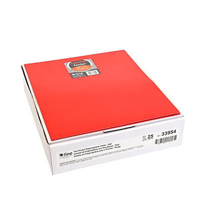 C-Line Heavyweight Poly Portfolio, Red, 25/Box (33954) - color: Red, size: 25-Pack