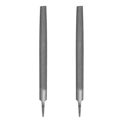 HARFINGTON 8" Half Round Medium Cut File Double Cut Teeth without Handle - size: 8"