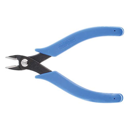 The Beadsmith Heavy Duty Side Cutter, 6 inches (152mm) with Blue Comfort Grip Handle and no Spring, Tool for Jewelry Making, Electronics or Micro Mechanics - color: Blue,silver