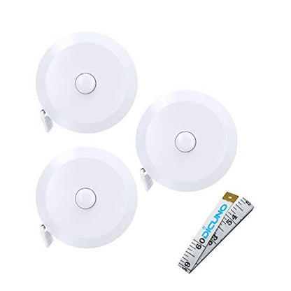 DiCUNO 3-Pack Soft Retractable Measuring Tape, 60-Inch 1.5 Meter, White - color: White*3pcs
