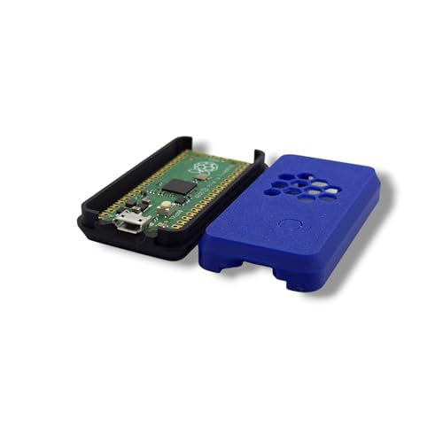 Raspberry Pi Pico Case, Protective Enclosure with Micro-USB Port Access, Passive Ventilation (Blue) - color: Blue