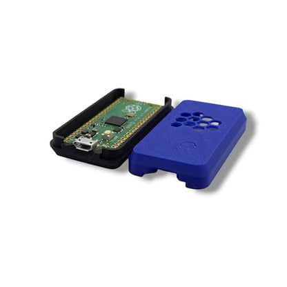Raspberry Pi Pico Case, Protective Enclosure with Micro-USB Port Access, Passive Ventilation (Blue) - color: Blue