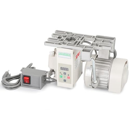 Sewing Machine Servo Motor, AC110V 550W 3/4HP Industrial Brushless Sewing Machine Motor with Controller and Foot Switch, Adjustable Speed 200–6000 RPM, CW/CCW Rotation, Low Noise, Energy Saving - color: 550W