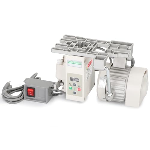 Sewing Machine Servo Motor, AC110V 550W 3/4HP Industrial Brushless Sewing Machine Motor with Controller and Foot Switch, Adjustable Speed 200–6000 RPM, CW/CCW Rotation, Low Noise, Energy Saving - color: 550W