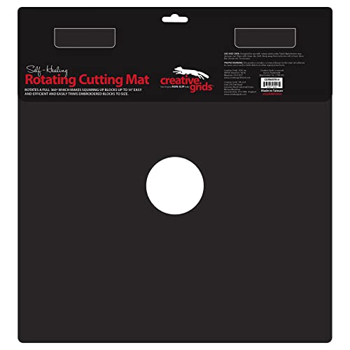 Creative Grids Self Healing Rotating Rotary Cutting Mat 14in x 14in (CGRMATR14)