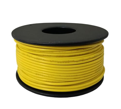 TUOFENG 22 AWG Solid Core Wire - Breadboard Jumper, Yellow 100ft - size: 22 AWG Solid Wire - Yellow - 100ft