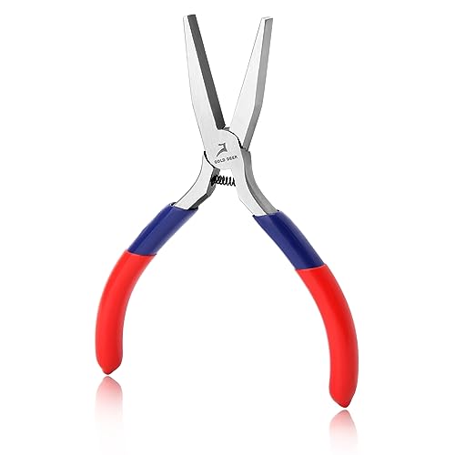 Flat Nose Pliers - Duck Bill Precision Pliers with Smooth Jaws for Jewelry Making, Wire Bending & Small Object Gripping - style: Flat Nose Pliers With Smooth Jaw