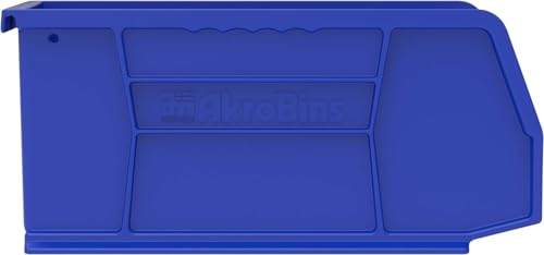 Akro-Mils 30230 AkroBins Plastic Storage Bins, 11"x5"x5", Blue, 12-Pack - color: Blue