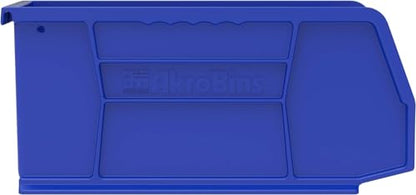 Akro-Mils 30230 AkroBins Plastic Storage Bins, 11"x5"x5", Blue, 12-Pack - color: Blue