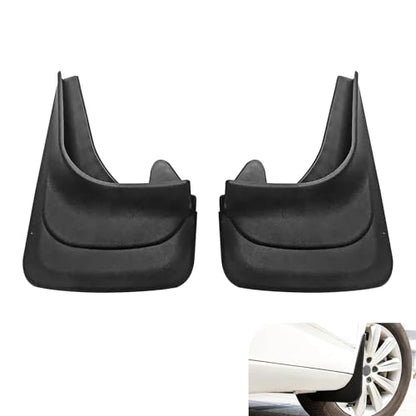 2PCS Car Mud Flaps, Anti-Scratch & Anti-Collision Vehicle Mud Flaps, Front Rear Tire Splash Guards, Universal for Most Cars, Trucks, SUVs (Black)