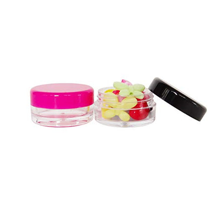 20pack 3g Empty Sample Jars, 3ml Small Travel Cosmetic Container - color: 20x 3ml Multi-color
