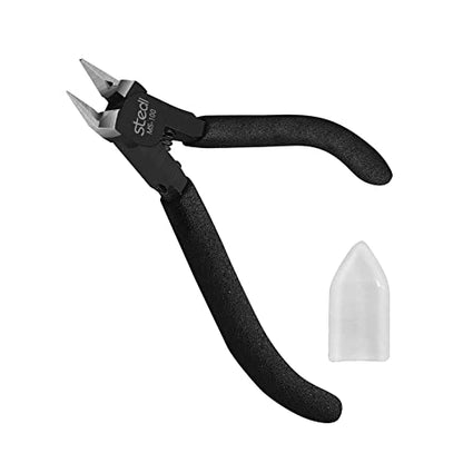 stedi 4.7-inch Model Nippers, Ultra-thin Double-edged, Non-slip Grip - style: Double-edged (Black_Most people's choice)