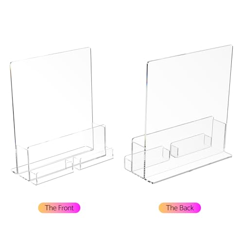 HIIMIEI Brochure and Business Card Holder: Acrylic Flyer Holder 8.5 x 11 - size: 8.5x11