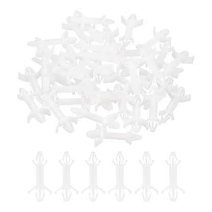 PATIKIL 60PCS PCB Board Isolation Column, Nylon Reverse Locking Circuit Board Clips Standoff Double Head Insulation Bracket Support Height 16mm /0.63" - size: 16mm /0.63"