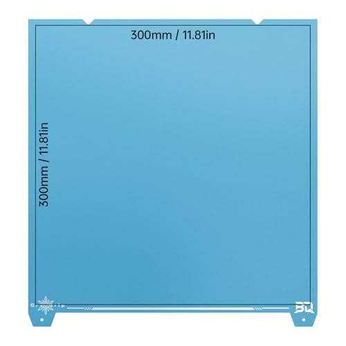 BIQU CryoGrip Pro Frostbite Build Plate for K1 Max, Ender-3 V3 Plus - color: Frostbite-Blue, size: 310*315MM, style: Frostbite