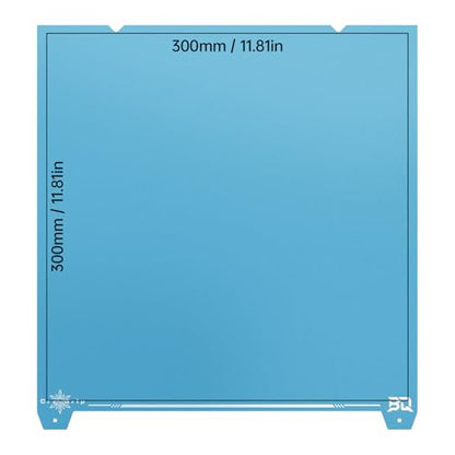 BIQU CryoGrip Pro Frostbite Build Plate for K1 Max, Ender-3 V3 Plus - color: Frostbite-Blue, size: 310*315MM, style: Frostbite