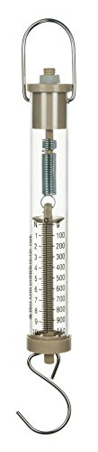 EISCO Newton Force Meter Spring Scale - Max Capacity 10N, 1 kg, Dual Scale Labeled. - size: 1 x 1.3 x 9.5 inches