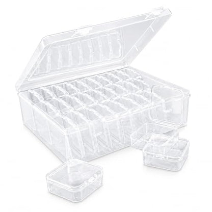 Bead Organizer Box, 31‑Pcs Small Plastic Storage Box, Mini Plastic