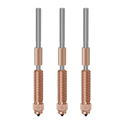 0.4+0.6+0.8mm K1 Nozzle 3PCS K1c Nozzles Ender 3 V3 KE Quick Swap Hardened Steel Nozzles High-Speed Printing and High Flow Extruder Nozzles for k1c/ K1/K1 Max Ender 3 V3 3D Pritnter Nozzle Replacement - style: 3 pcs k1c nozzles