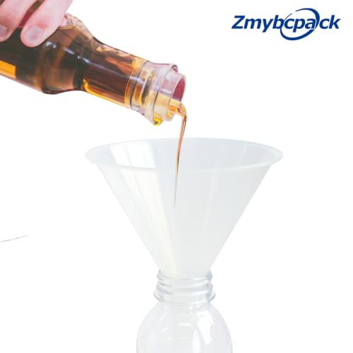 zmybcpack 8 Pack Plastic Funnels,4.7" Wide Mouth Funnels