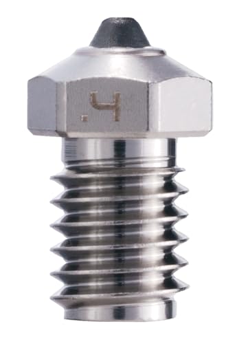 Diamondback V6 Compatible Nozzle, Diamond Tip, Nickel-Plated Copper, 0.4mm - size: 0.4mm Nickel Plated Copper