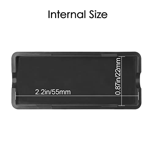 LeMotech Project Box 10 Pieces ABS Plastic Electrical Project Case Small Junction Box for Electronics Black 2.4 x 1.0 x 0.6 inch (60 x 26 x 16 mm) - size: 2.4" x 1.0" x 0.6"(10pc)