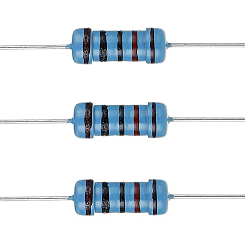 BOJACK 350 Pcs 30 Values Resistor Kit 1 Ohm - 1M Ohm with 1% 1W Metal Film Resistors Assortment - size: 1 W