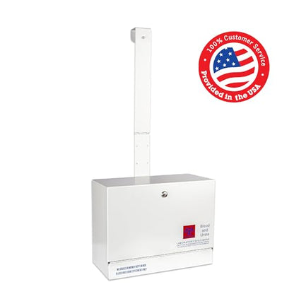 POCHAR Stainless Steel Door-Hanging Specimen Lock Box for Medical Labs