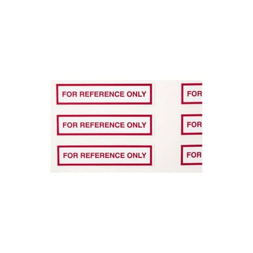 SPI 14-109-3 Removable Adhesive for Reference ONLY Labels: 2" x 1/2", Red on White (160 Count) - style: Reference Only