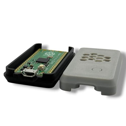 Raspberry Pi Pico Case, Protective Enclosure with Micro-USB Port Access, Passive Ventilation (Grey) - color: Grey