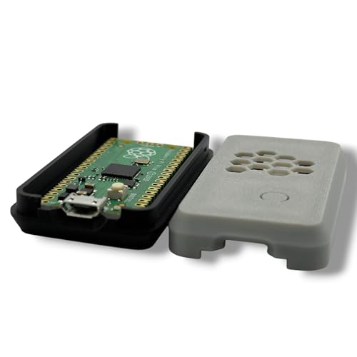 Raspberry Pi Pico Case, Protective Enclosure with Micro-USB Port Access, Passive Ventilation (Grey) - color: Grey