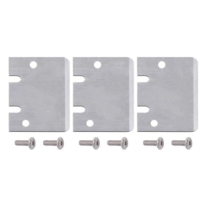 3PCS Blades for Bambu Lab Scraper, 3D Printer Tool SK5 Steel Scraper Tip Blade with Screws for Bambu Lab Build Plate Scraper