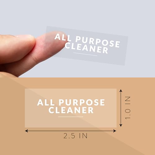 Laundry Labels for Jars, 144 Preprinted Home and Laundry Label Stickers for Storage Bins, Cleaning Jars, Spray Bottles, Linen Closet, Household Organization - style: Clear Home & Laundry Labels
