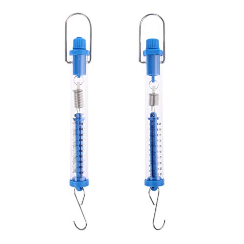 Dynamometer Spring Scale Transparent Spring Balance Hanging Tube Spring Scale 2.5N/10N for Physical Eperiment Stable