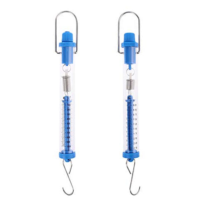 Dynamometer Spring Scale Transparent Spring Balance Hanging Tube Spring Scale 2.5N/10N for Physical Eperiment Stable