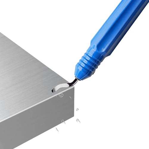 1Pc Blue Stainless Steel NB1100 Deburring Tool Kit Precision Edge Burr Removal on Copper,Iron, Brass,and PVC Plumbing Pipes,3D Printing Plastics,Resin Art,Metal Work,Deburring Cutters Cutting Tools