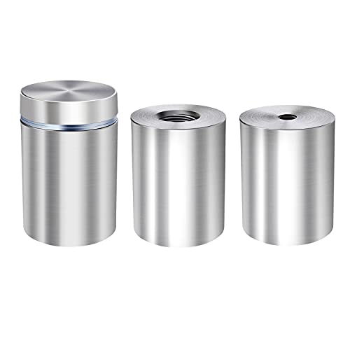 1/2 x 1 3/5 Inch Sign Standoffs Screw Mount Wall Standoff Hardware, 16 Pack - size: 1/2" x 1-3/5"