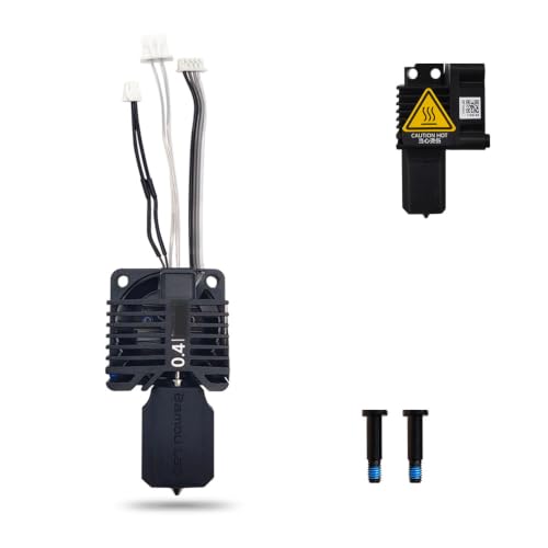 Upgraded Bamboo Original Hotend Complete Kit with Fan for Bambu Lab X1, X1C, X1 Carbon 3D Printer Full Assembly Extruder Hot End Kit Set (0.4mm) - size: 0.4MM